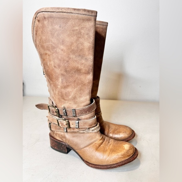 Freebird By Steven Women’s Drove Sz 6 Leather Distressed Brown Boots Western - Picture 7 of 9